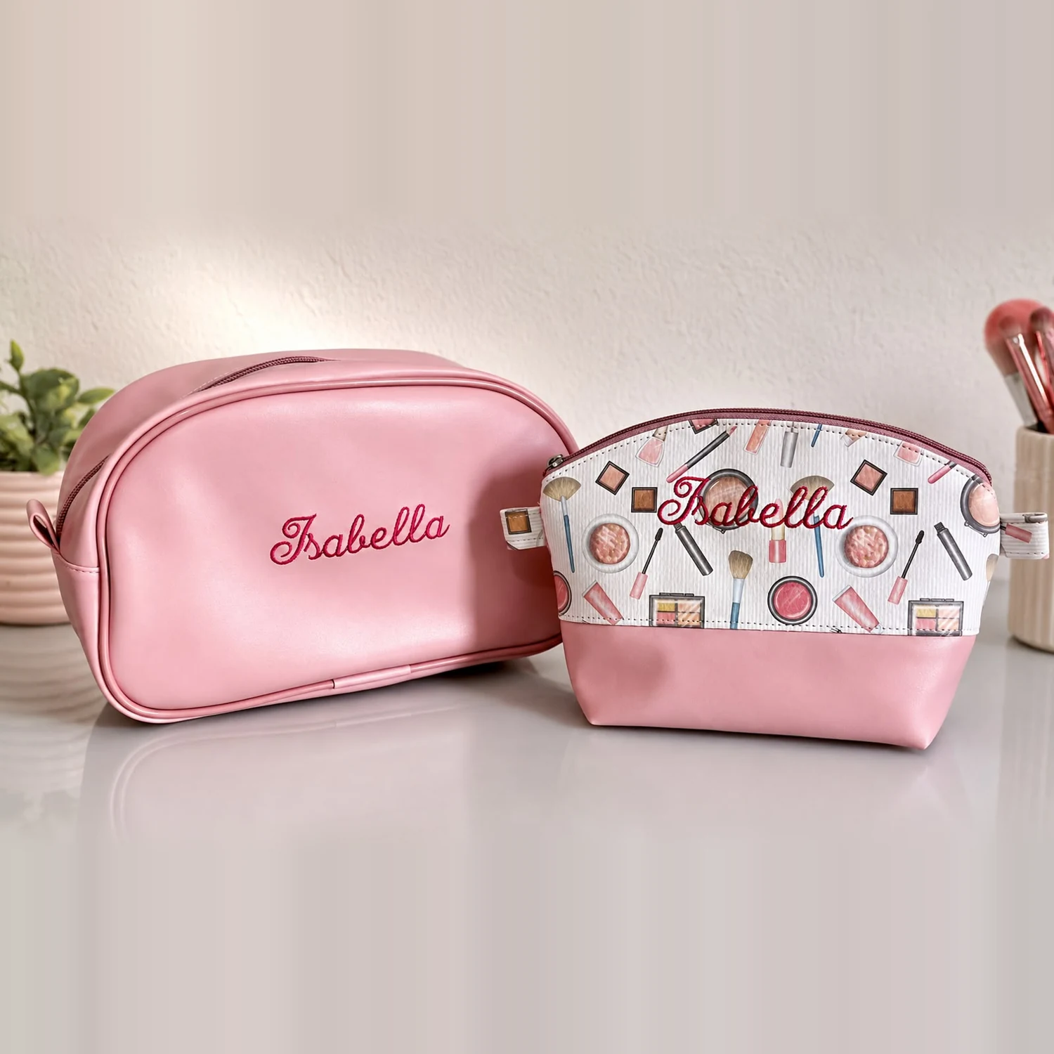 Dupla Rosé Personalizada, peça artesanal do Atelier da Fran